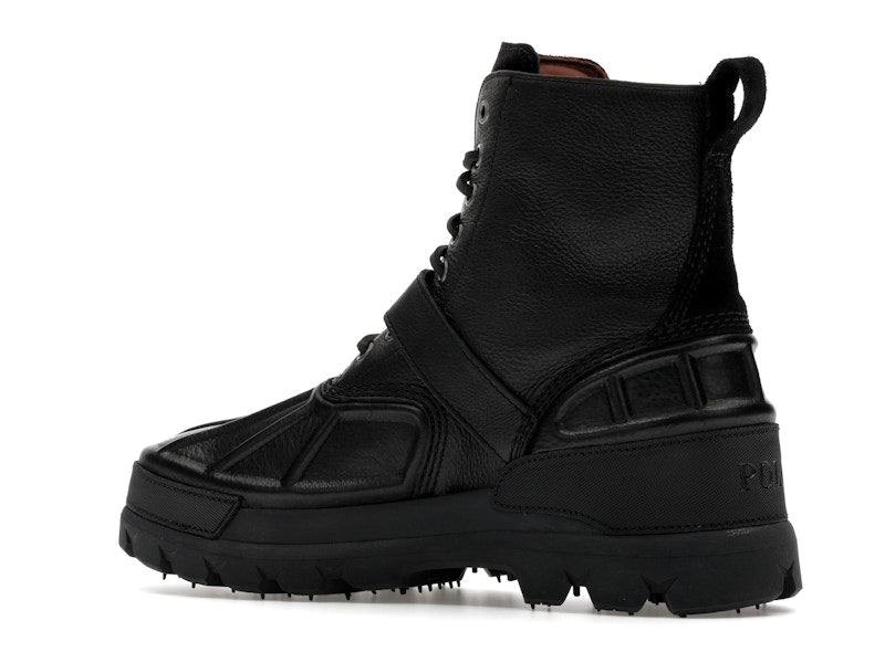 Polo Ralph Lauren Oslo High Oiled Leather Boot Black
