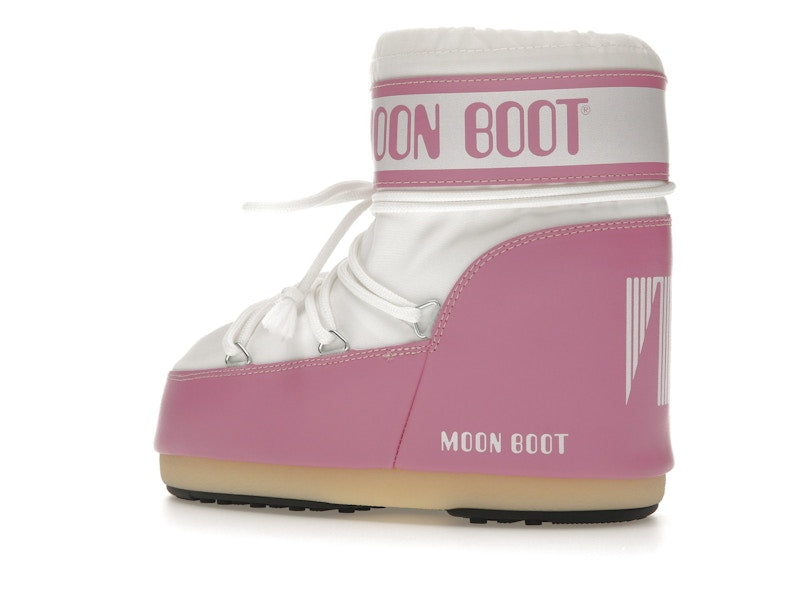 Moon Boot Icon Nylon Low Boot Pink White