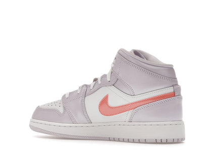 Jordan 1 Mid SE Barely Grape Iridescent Swoosh (GS)
