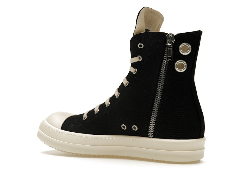 Rick Owens DRKSHDW High Top Black Milk