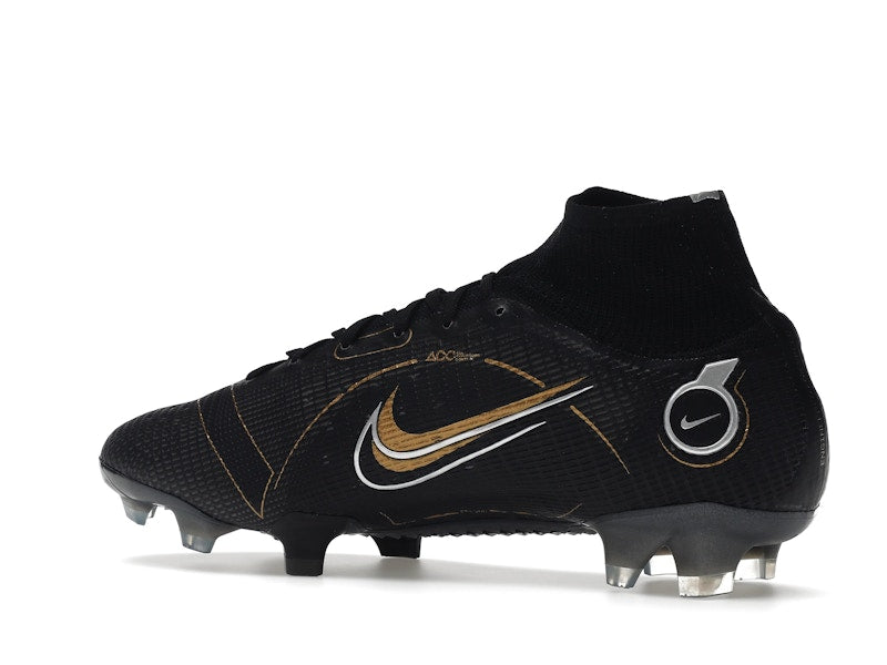 Nike Mercurial Superfly 8 FG Black Metallic Silver Gold