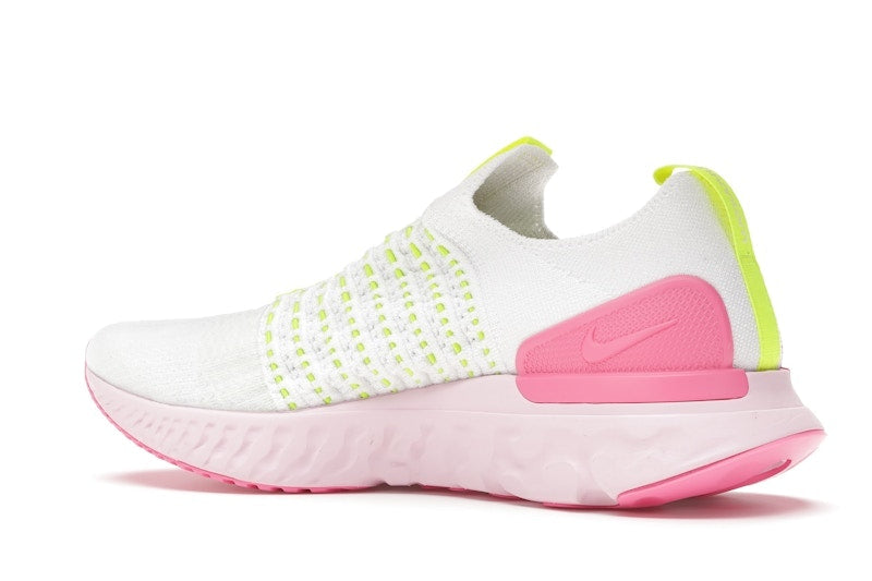 Nike React Phantom Run Flyknit 2 White Volt Pink Glow (Women's)