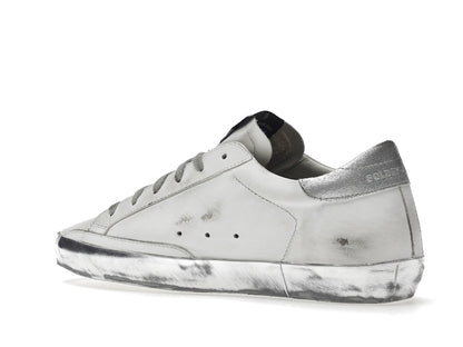 Golden Goose Super-Star White Silver Sparkle (Women's)