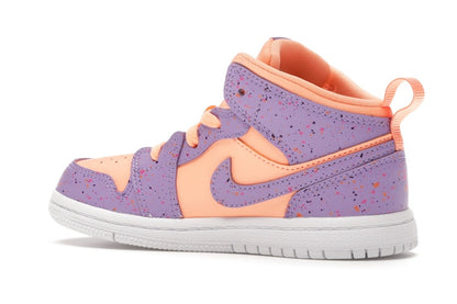 Jordan 1 Mid Paint Splatter Orange Purple (TD)