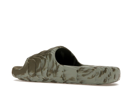 adidas Adilette 22 Slides Olive Strata Silver Green