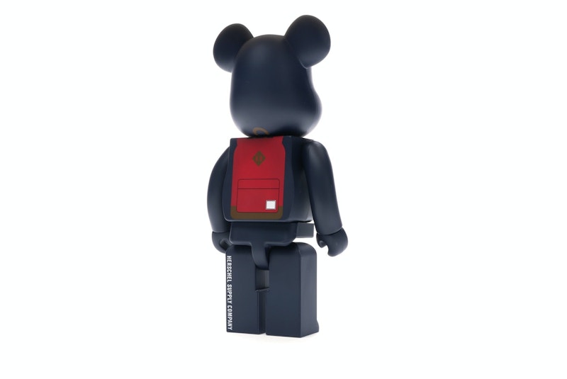 Bearbrick Medicom Herschel Peacoat 100% & 400% Set Navy