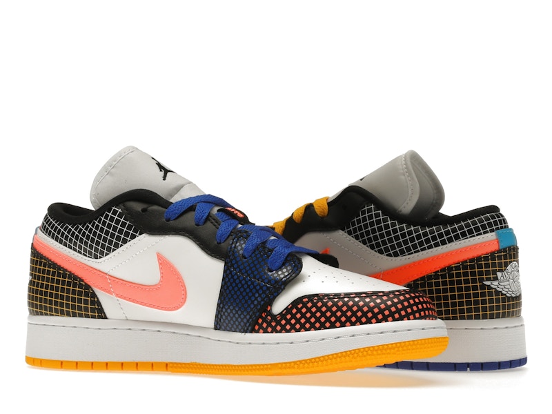 Jordan 1 Low MMD Multi-Color Grid (GS)