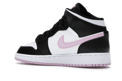Jordan 1 Mid White Black Light Arctic Pink (GS)
