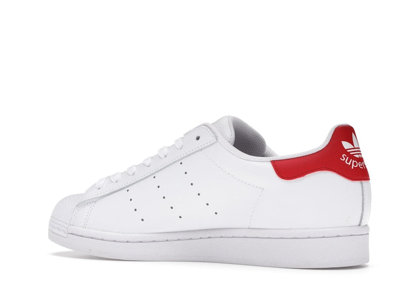 adidas Superstan White Scarlet