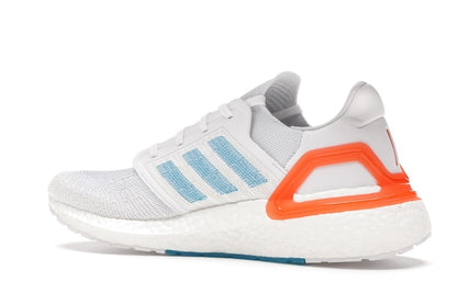 adidas Ultra Boost 20 White Sharp Blue True Orange