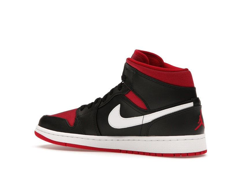 Jordan 1 Mid Black Gym Red White