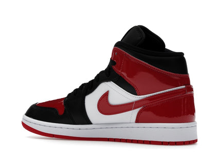 Jordan 1 Mid SE Patent Bred Toe