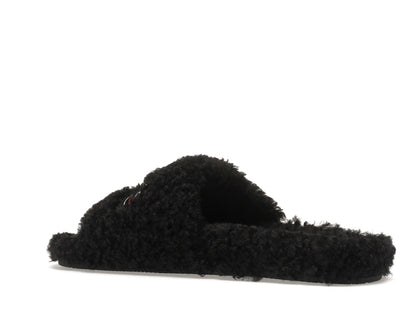 Balenciaga Furry Slide Black