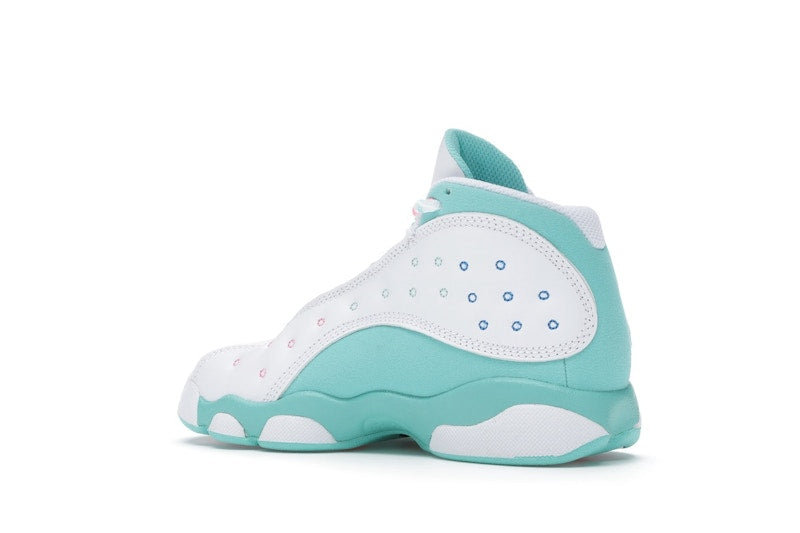 Jordan 13 Retro White Soar Green Pink (PS)