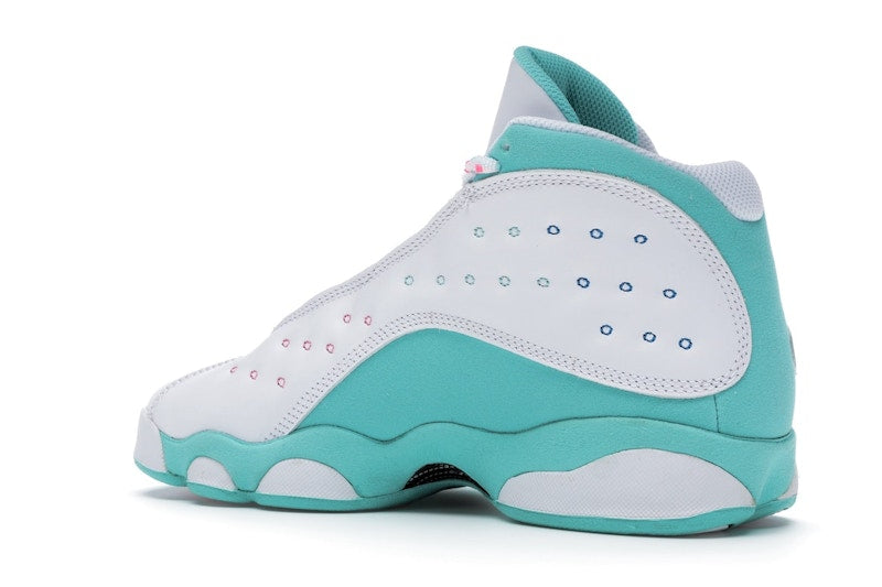 Jordan 13 Retro White Soar Green Pink (GS)