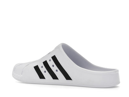 adidas Adilette Clog White Black