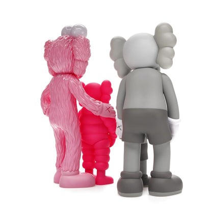 KAWS Family Vinyl Figures Grey/Pink