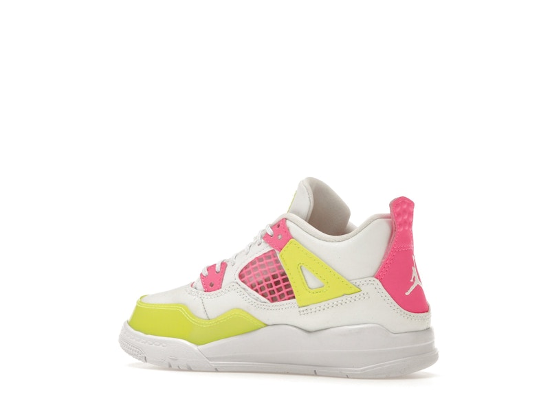 Jordan 4 Retro White Lemon Pink (PS)