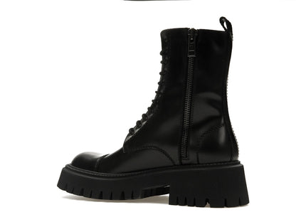 Balenciaga Tractor 20mm Zip Up Boot Black