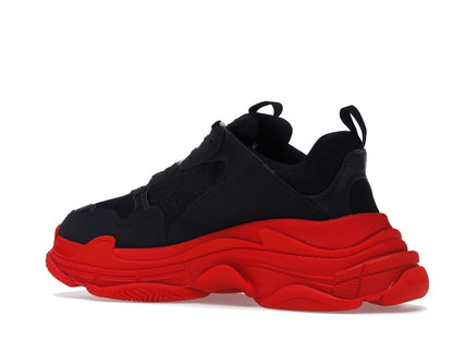 Balenciaga Triple S Black Red Sole