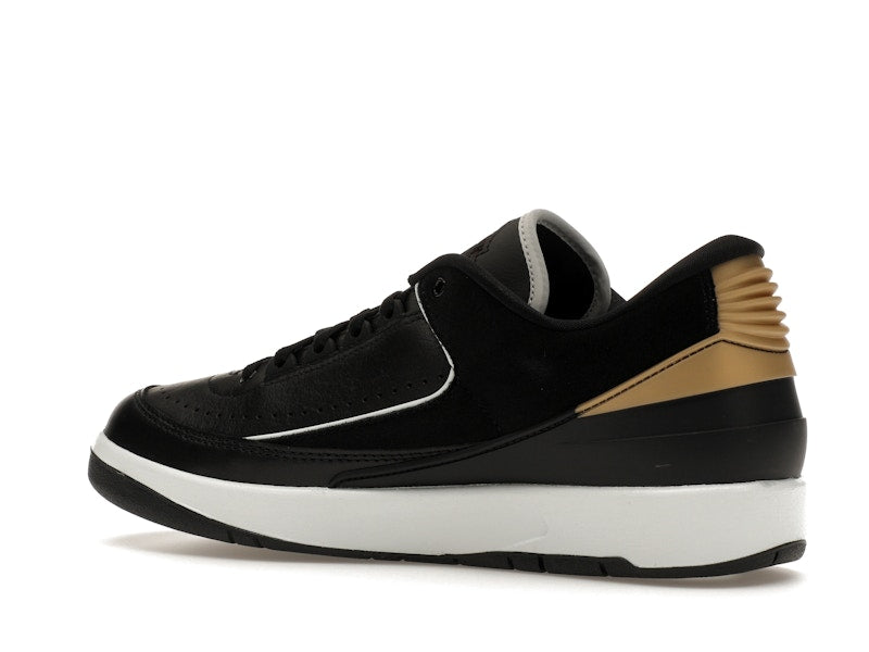 Jordan 2 Retro Low Black Metallic Gold (Women's)