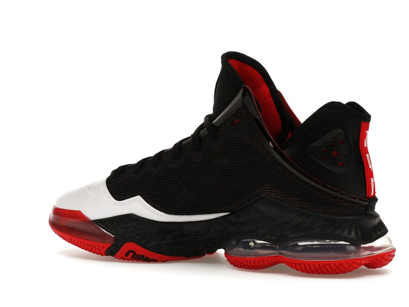 Nike LeBron 19 Low Black White University Red
