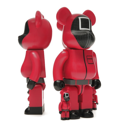 Bearbrick x Squid Game Guard (Circle/Triangle/Square) 100% & 400% Set of 3