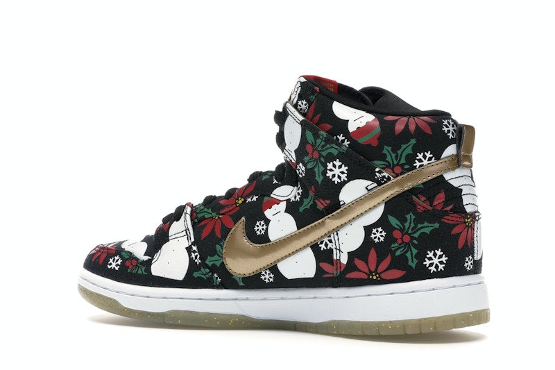 Nike SB Dunk High Concepts Ugly Christmas Sweater Black (Special Box)