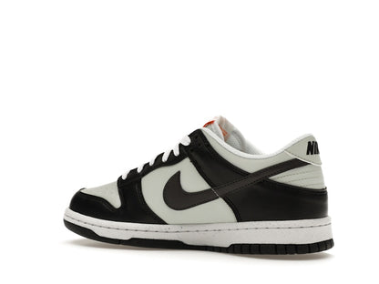 Nike Dunk Low Black Bright Mandarin Mini Swoosh (GS)