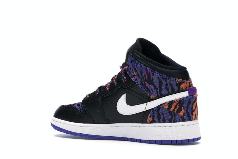 Jordan 1 Mid Multi-Color Tiger Stripe (GS)