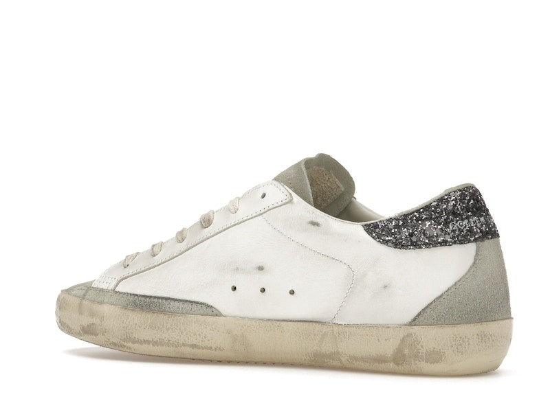 Golden Goose Super-Star White Dark Grey Glitter (Women's)