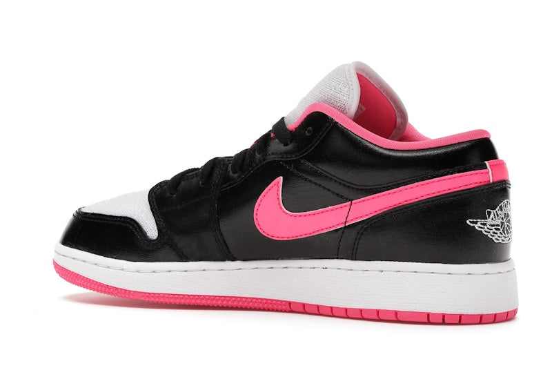 Jordan 1 Low Black White Hyper Pink (GS)