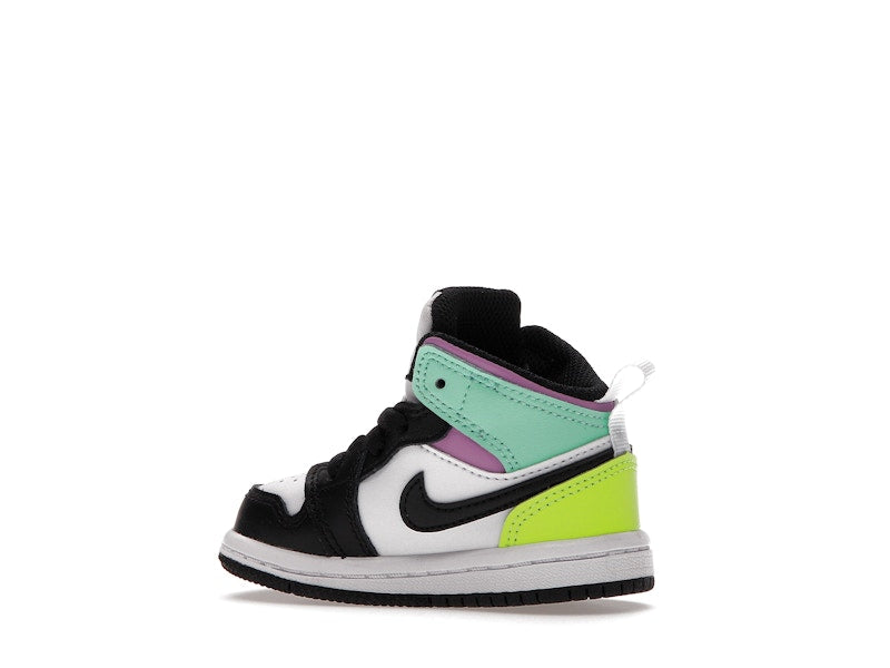 Jordan 1 Mid Pastel Black Toe (TD)