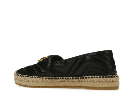 Gucci Double G Espadrille Black Leather