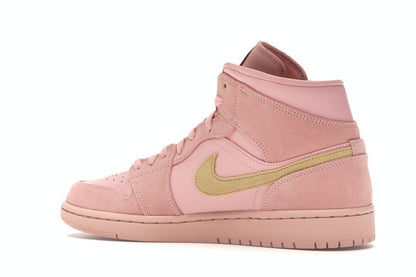 Jordan 1 Mid Coral Gold