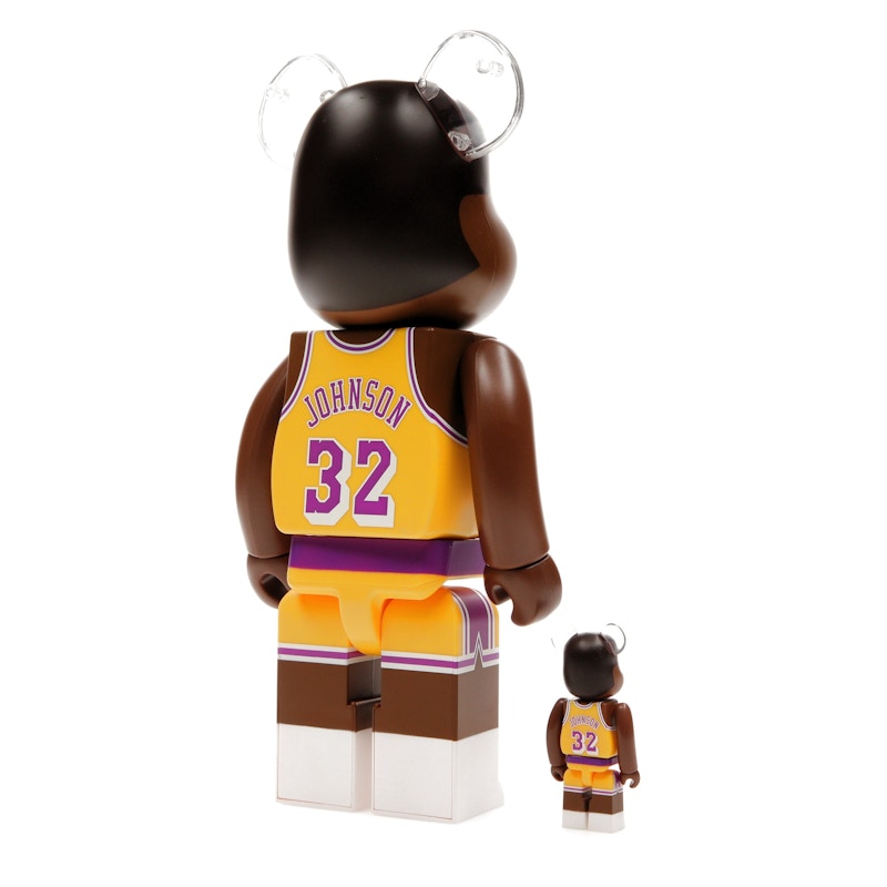 Bearbrick NBA Magic Johnson (Los Angeles Lakers) 100% & 400% Set