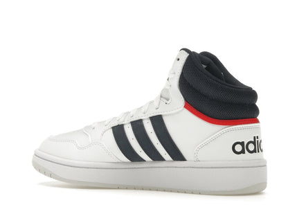 adidas Hoops 3.0 White Navy Red