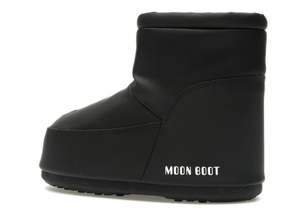 Moon Boot No Lace Rubber Boot Black