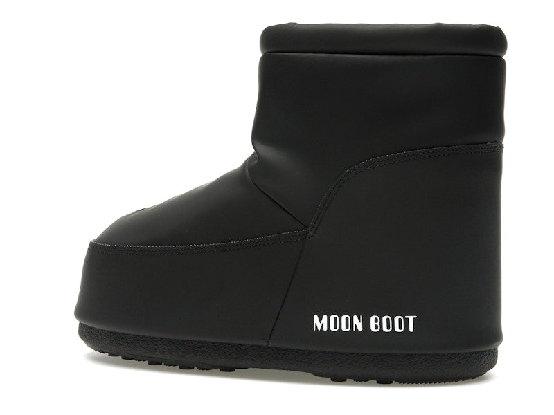 Moon Boot No Lace Rubber Boot Black