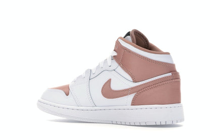 Jordan 1 Mid White Rose Gold (GS)