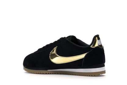 Nike Classic Cortez Black Metallic Gold Gum (Women's)