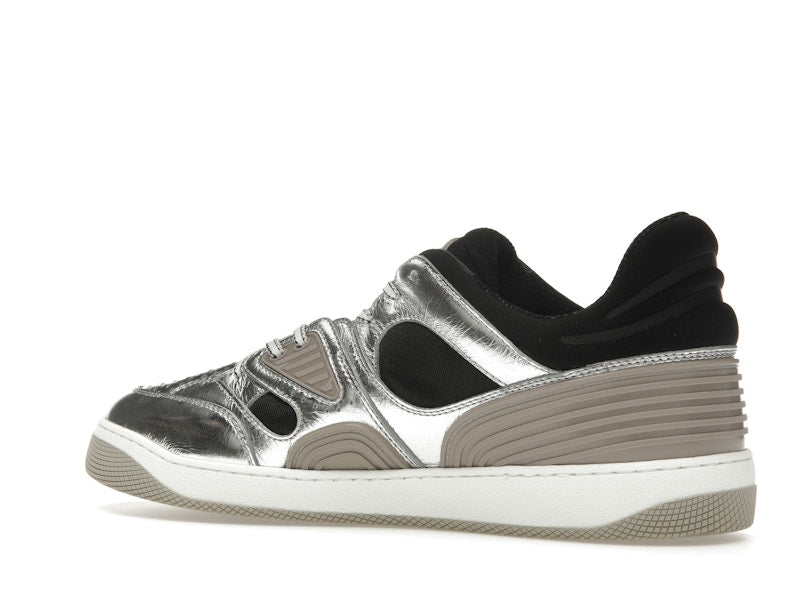 Gucci Basket Low Silver Black