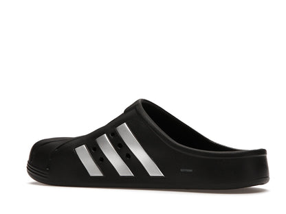 adidas Adilette Clog Black Silver