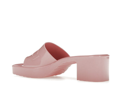 Gucci 60mm Slide Sandal Pink Rubber