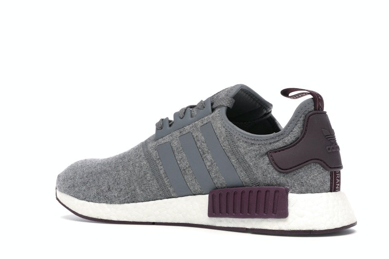 adidas NMD R1 Wool Grey Four Maroon