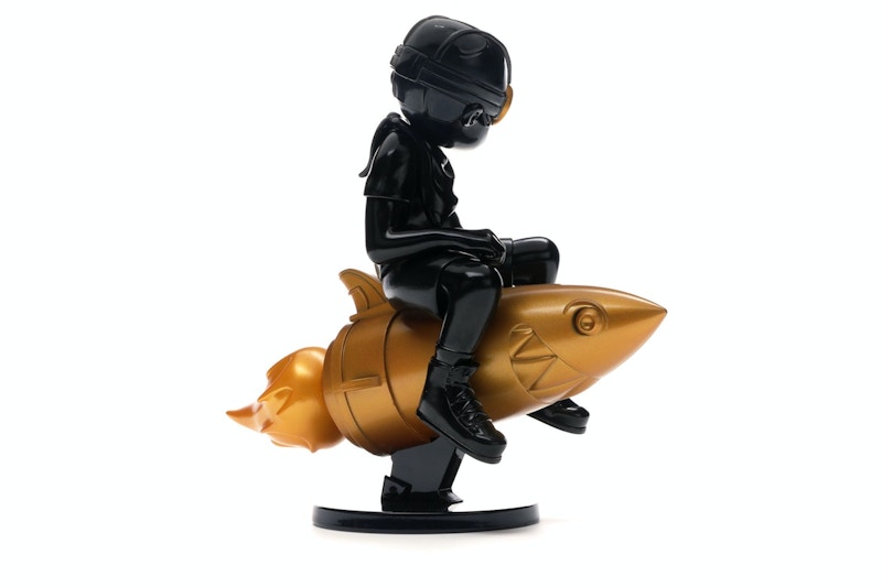 Hebru Brantley x Billionaire Boys Club x Bait Beyond The Beyond Fly Boy Figure 9 Inches Black/Gold