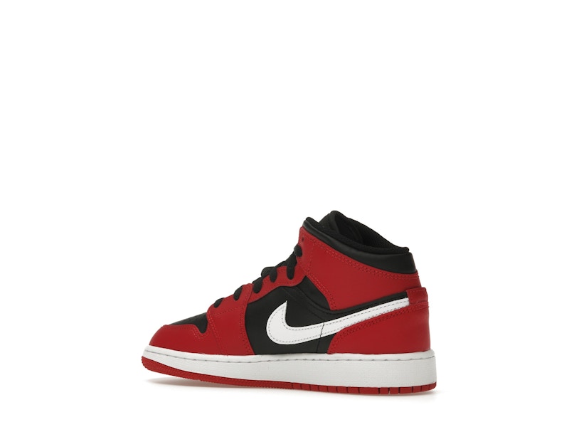 Jordan 1 Mid Gym Red Black White (GS)