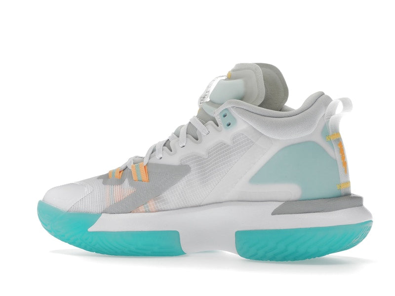 Jordan Zion 1 White Dynamic Turquoise