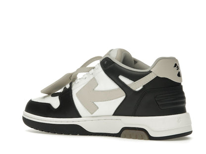OFF-WHITE Out Of Office OOO Low Tops Black Beige