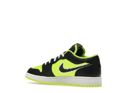 Jordan 1 Low SE Black Cat Volt (GS)